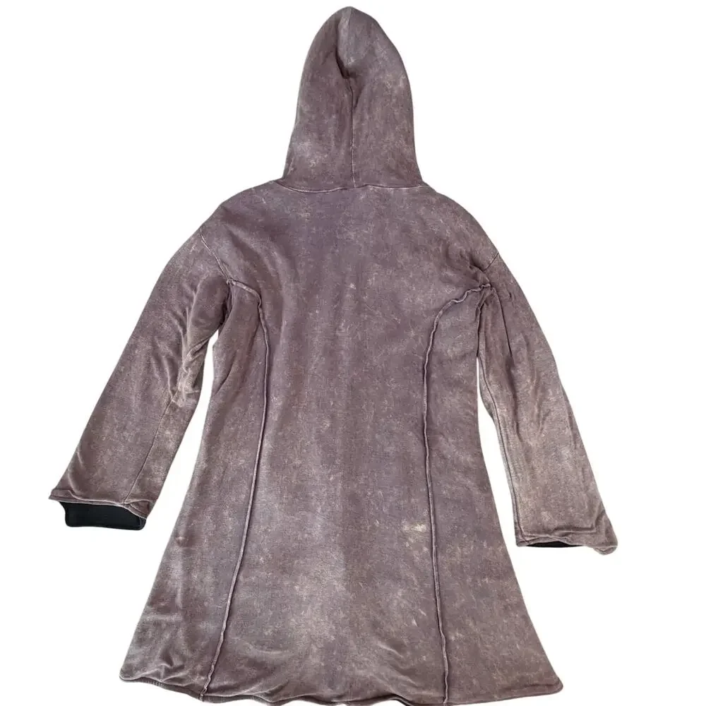 VTG Kathmandu Imports Boho Fairy Grunge Artsy Patchwork Zip Jacket Tunic Dress L - Picture 5 of 16